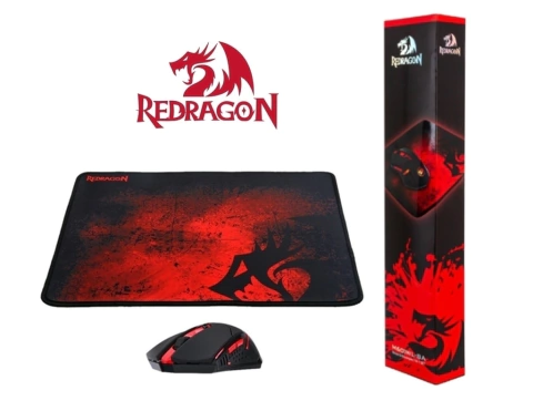 MOUSE + MOUSEPAD RED DRAGON